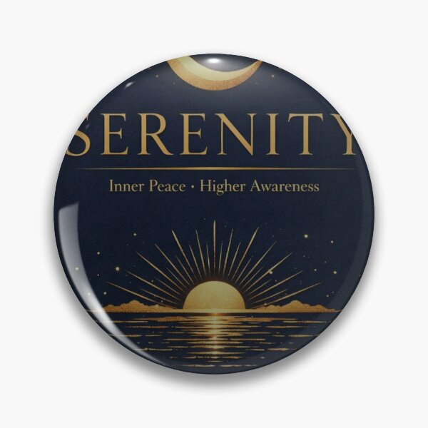 Item preview, Deep Serenity - Navy and Gold Zen Meditation Poster designed and sold by Zenith-Soul.