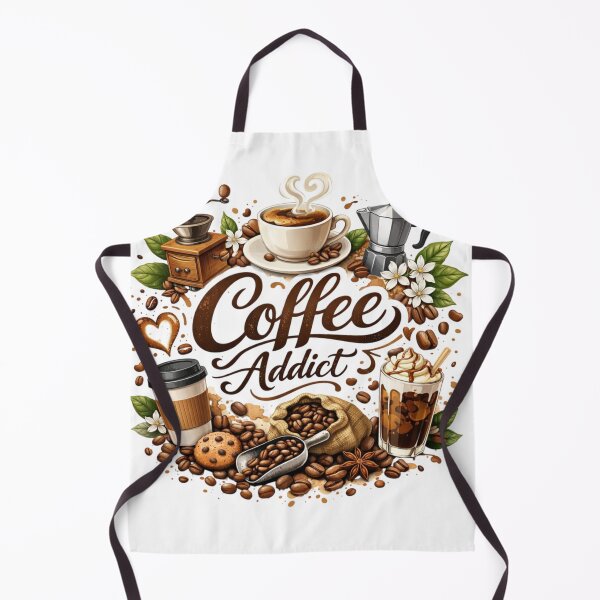 Item preview, Coffee Addict Aesthetic Design | Cute Coffee Lover Typography Art | Minimal White Background Coffee Illustration designed and sold by Sanika arts .