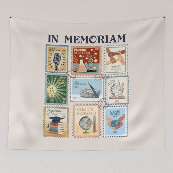 Item preview, Retro In Memoriam, Pro Democracy, Anti Fascism, Resist Protest, Liberal Political, Activism designed and sold by toongstudio.