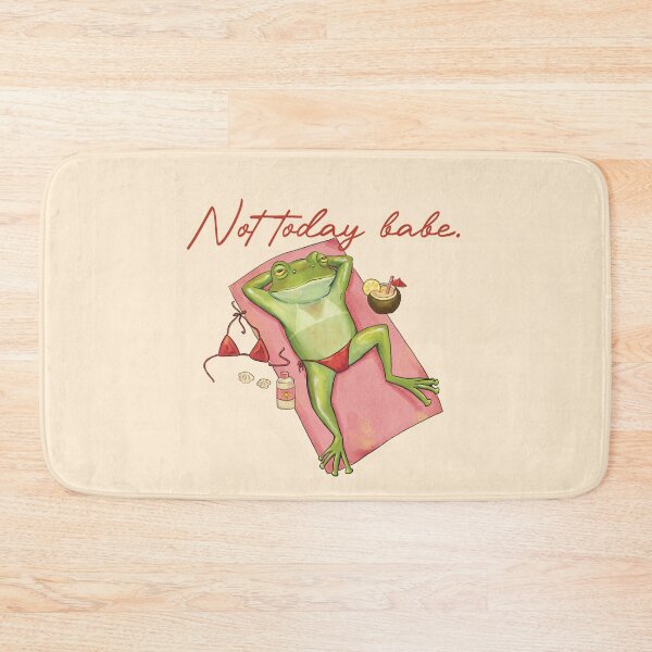 Item preview, Not Today Babe Frog Funny Relax Meme designed and sold by art-injoy.