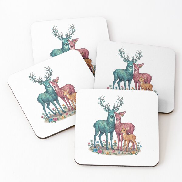 Item preview, Deer family designed and sold by PP&RAINBOW SHOP.