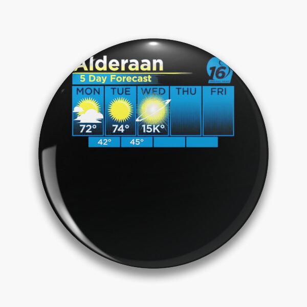 Item preview, ALDERAAN 5 DAY FORECAST  designed and sold by Manish Pawar.