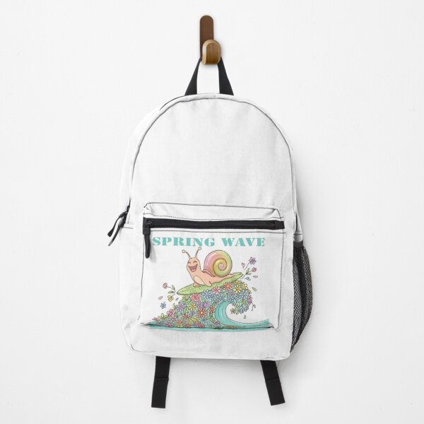 Item preview, Adventurous Snail Surfing a Spring Wave designed and sold by Amberlakhal.