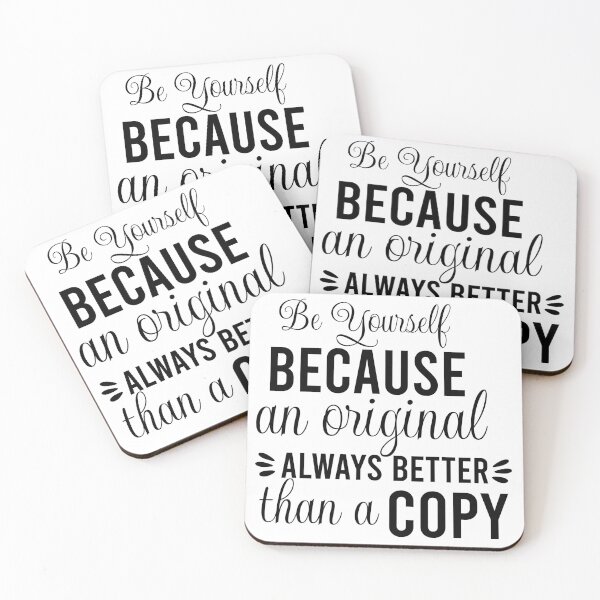 Item preview, Be Yourself Quote Typography – Original Is Worth More Than a Copy Motivational Design designed and sold by 19Beauty.