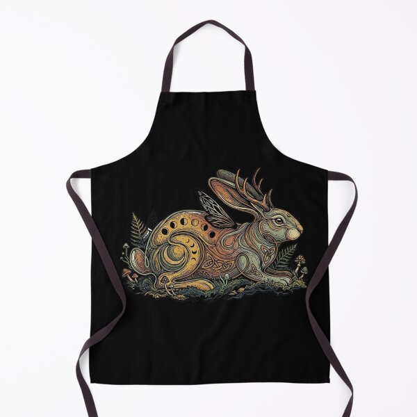 Item preview, Celestial Crypto-Bunny - Mystical Goth Easter Jackalope designed and sold by MiaStyleStudio.