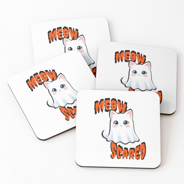 Item preview, Meow Scared, Halloween Cat designed and sold by The Laughing Lab.