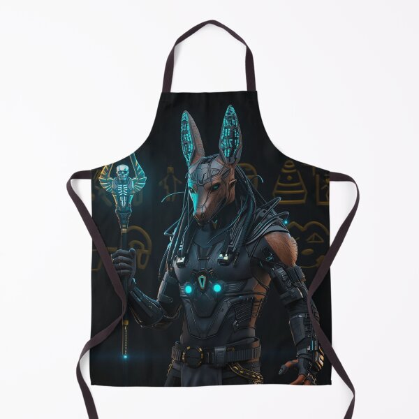 Item preview, Futuristic Anubis Egyptian God Cyberpunk Mythology Neon Art Design designed and sold by QuikFun.