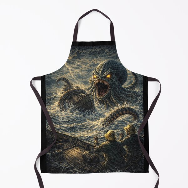 Item preview, Filmed in Retrovision: Kraken Sea Monster Birthday Card – Making Waves designed and sold by Haunted House of Cards.