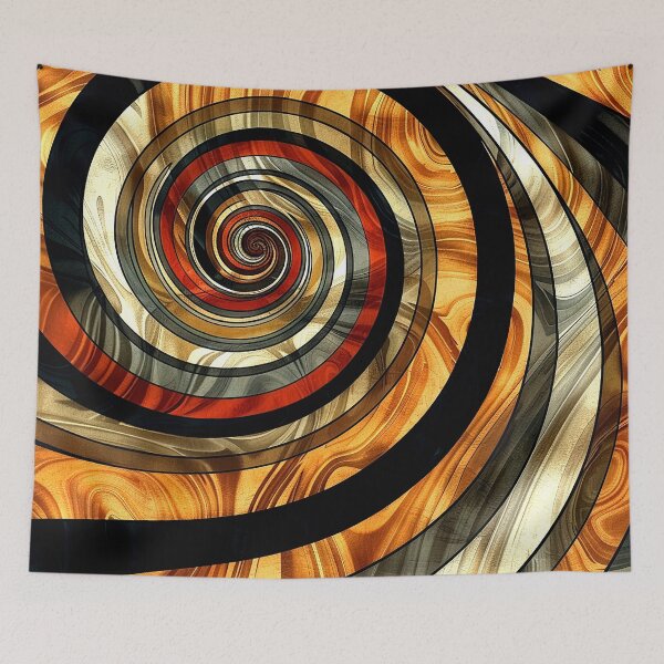 Item preview, Boho Caramel and Earth Tones Hues Swirling Abstract  designed and sold by DEC02.