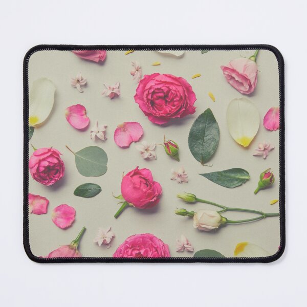Item preview, Romantic Pink Roses Flat Lay Aesthetic Design designed and sold by Giota29.