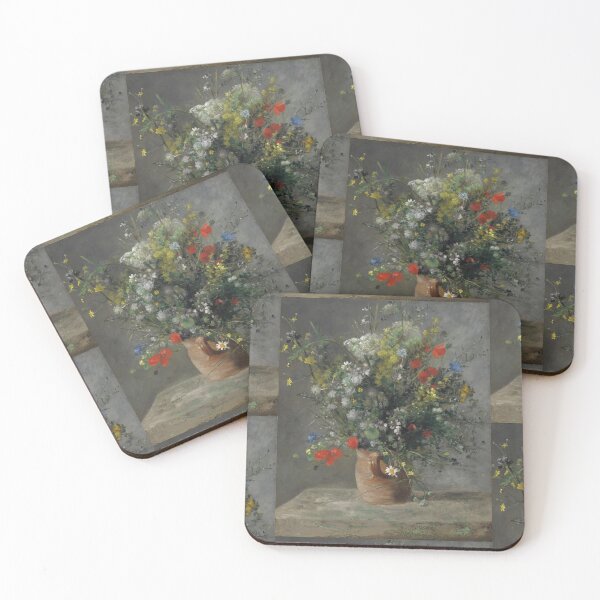 Item preview, Flowers in a Vase by Pierre-Auguste Renoir: Vintage Impressionist Floral Poster designed and sold by artofuniverse.