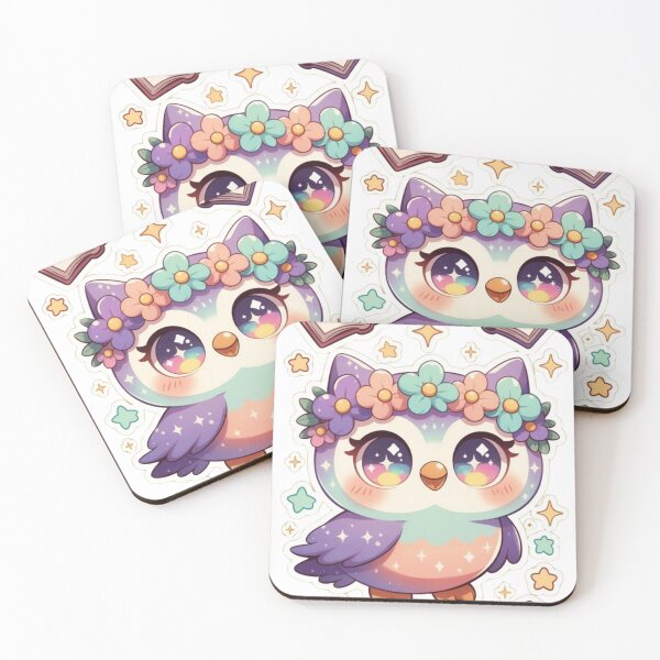 Item preview, Cute Galaxy Owl Books designed and sold by CoquetteLunaCo.
