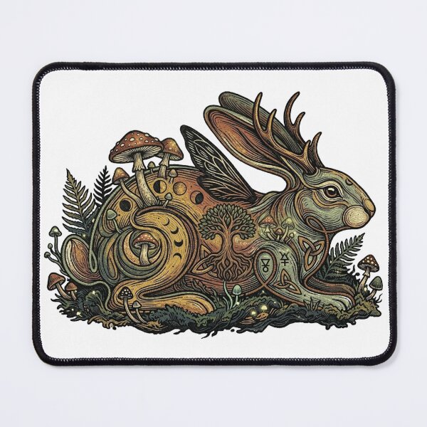 Item preview, Sacred Tree Crypto-Bunny - Dark Goblincore Easter Aesthetic designed and sold by MiaStyleStudio.