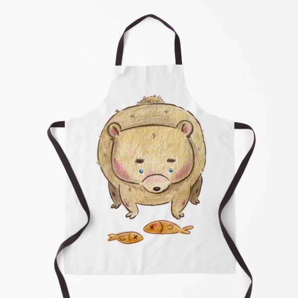 Item preview, Sad Bear With Fish Illustration designed and sold by sankura.