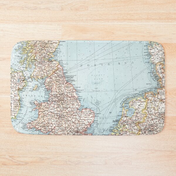 Item preview, British Isles 1900 Map designed and sold by colourfind.