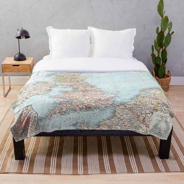 Item preview, British Isles 1900 Map designed and sold by colourfind.