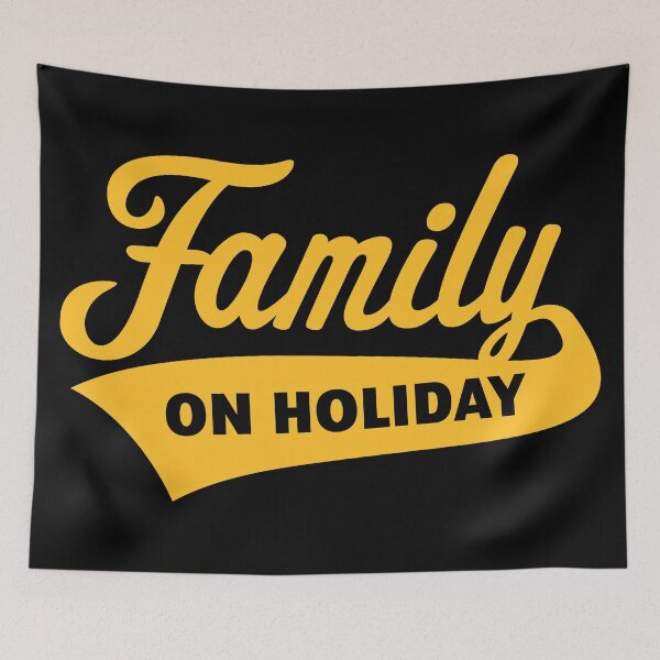 Item preview, Family On Holiday (Family Vacation / Gold) designed and sold by MrFaulbaum.