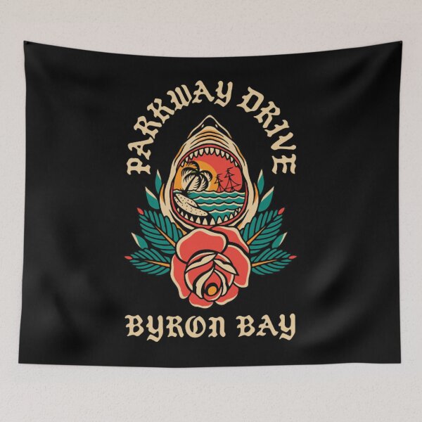 Item preview, Parkway Drive Merch Byron Shark T-Shirt designed and sold by onjoudsamerek.