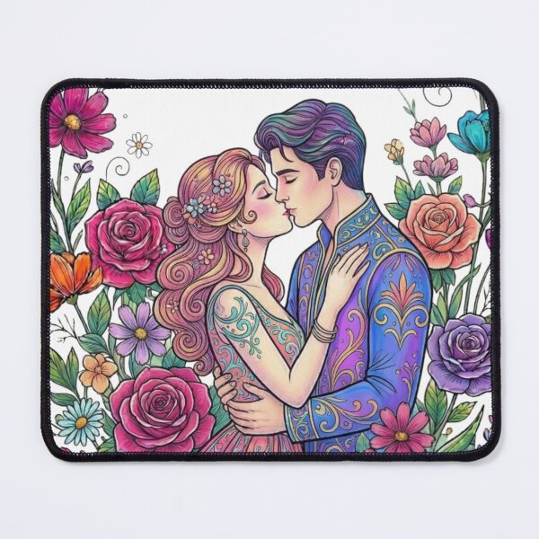 Item preview, A couple with flowers. designed and sold by PP&RAINBOW SHOP.