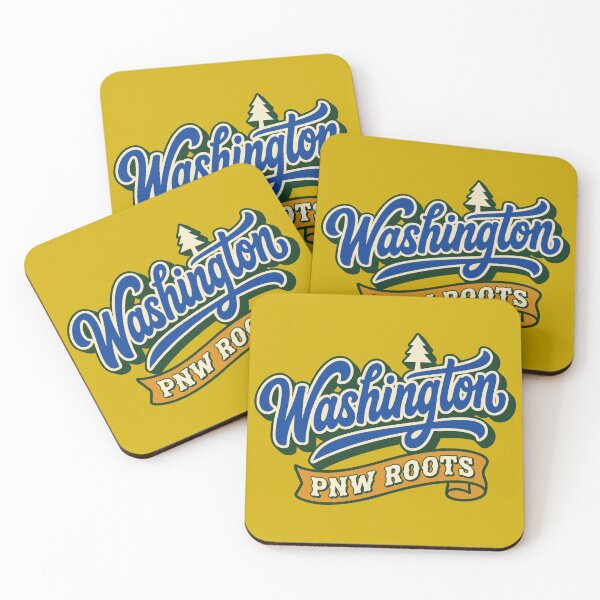 Item preview, Retro Washington State PNW Roots Classic Script designed and sold by Cozy-Old-Pub.