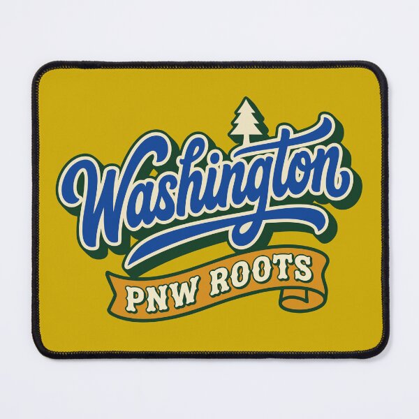 Item preview, Retro Washington State PNW Roots Classic Script designed and sold by Cozy-Old-Pub.