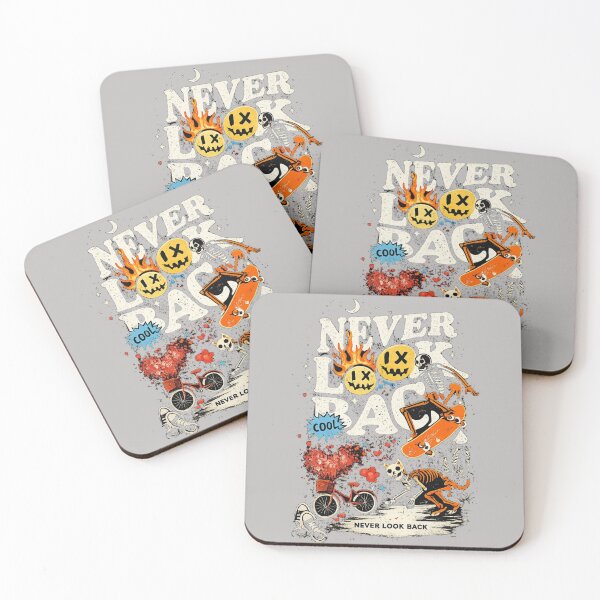 Item preview, Never Look Back T-Shirts – Skeleton Skate Streetwear Art designed and sold by KDesignCrafts.