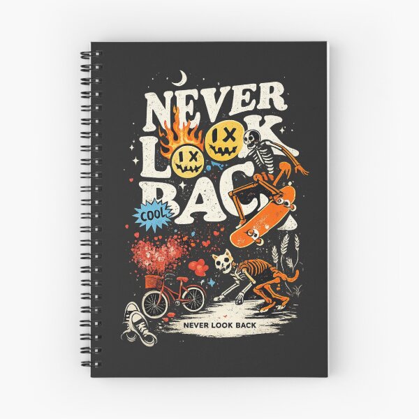 Item preview, Never Look Back T-Shirts – Skeleton Skate Streetwear Art designed and sold by KDesignCrafts.