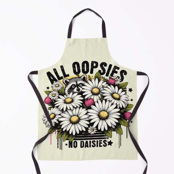 Item preview, All Oopsies No Daisies Funny Raccoon Flower Garden Sarcastic Quote designed and sold by Testarossi Designs.