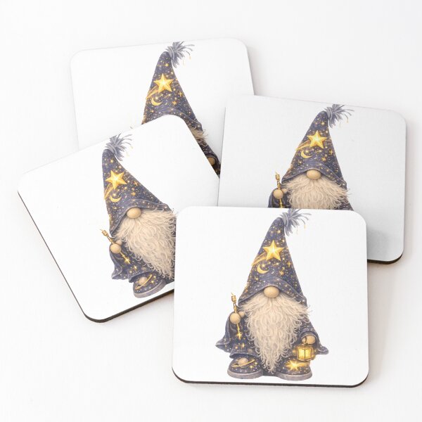 Item preview, Star Gnome – Celestial Starlight Wizard | Cosmic Night‑Sky Gnome Art designed and sold by Aurora & Ink Artworks .