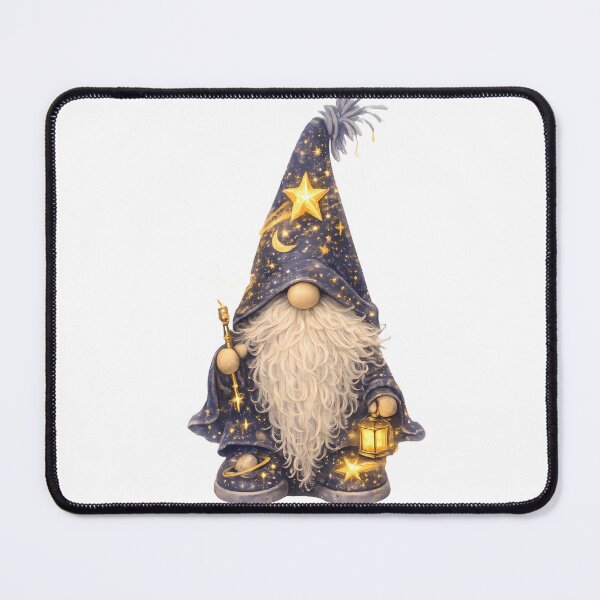 Item preview, Star Gnome – Celestial Starlight Wizard | Cosmic Night‑Sky Gnome Art designed and sold by Aurora & Ink Artworks .