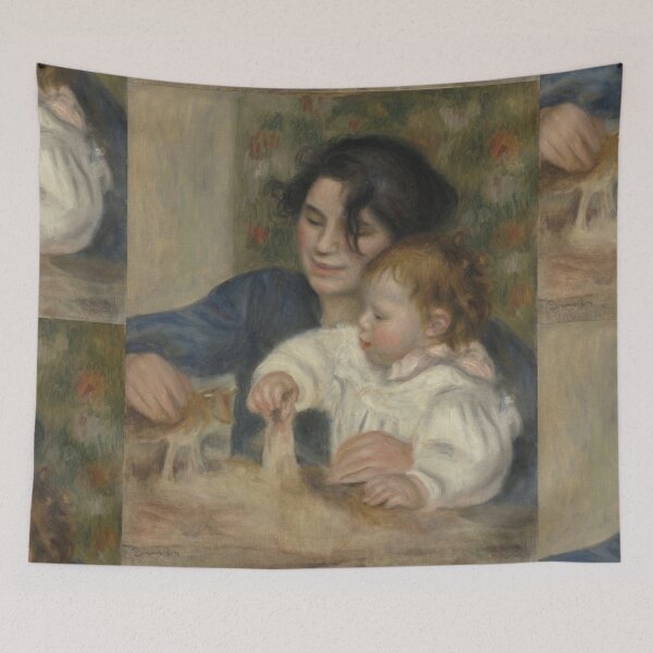 Item preview, Gabrielle and Jean by Pierre-Auguste Renoir: Tender Impressionist Fine Art Poster designed and sold by artofuniverse.