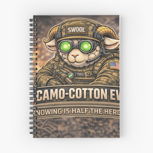 Item preview, Camo-Cotton Ewe – Sheep-I Joe Stealth Scout Parody designed and sold by Thpoar.