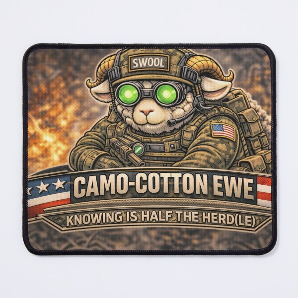 Item preview, Camo-Cotton Ewe – Sheep-I Joe Stealth Scout Parody designed and sold by Thpoar.