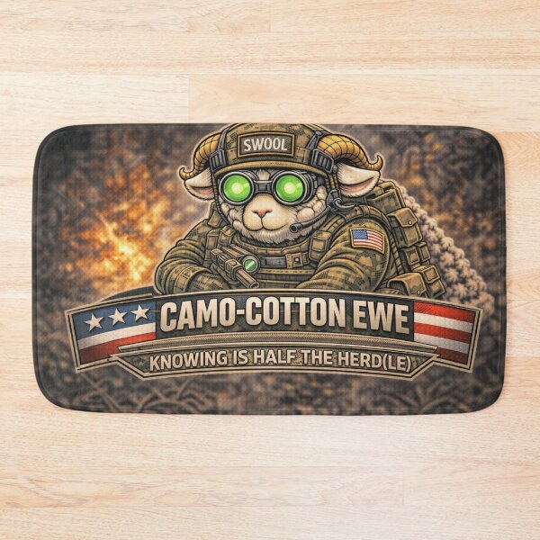 Item preview, Camo-Cotton Ewe – Sheep-I Joe Stealth Scout Parody designed and sold by Thpoar.