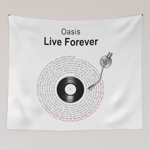 Item preview, LIVE FOREVER LYRICS ILLUSTRATIONS T-Shirt designed and sold by onjoudsamerek.