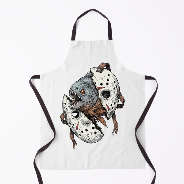 Item preview, Piranha in a hockey mask designed and sold by krabbaraban.