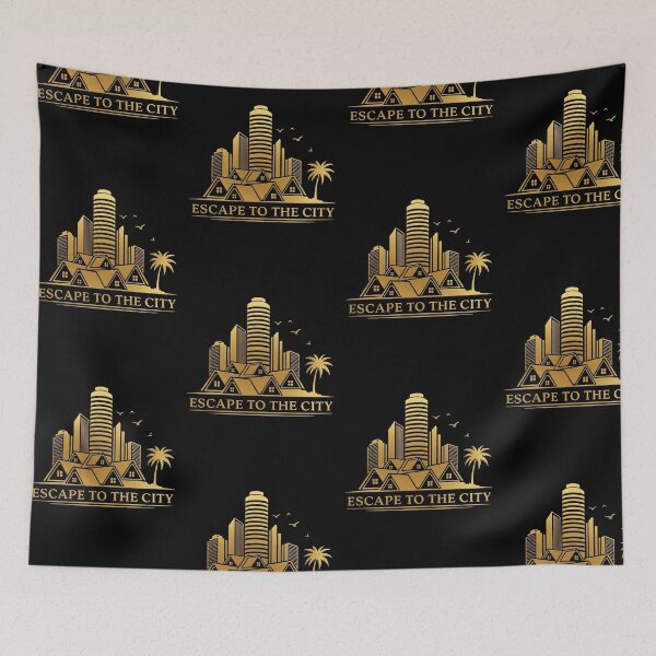 Item preview, Escape To The City – Elegant Gold Urban Calm Design | City + Nature Serenity Art designed and sold by BeatyinChaos.