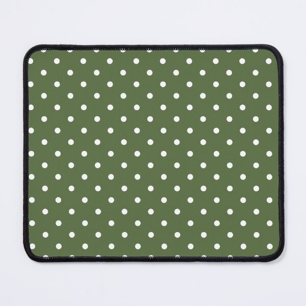Item preview, Olive Green and white Polka dot pattern designed and sold by RishabhArts1.