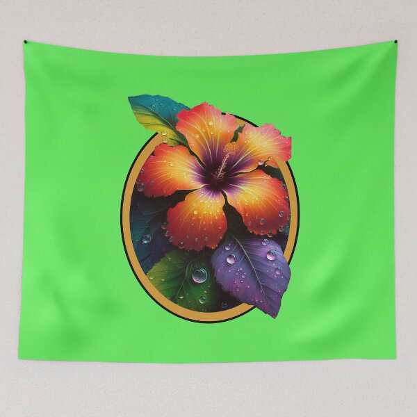 Item preview, Hibiscus Oval Breakout designed and sold by RWCarpenter.