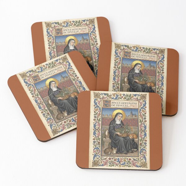 Item preview, Saint Gertrude of Nivelles with cats. designed and sold by Natalia-Vlad.