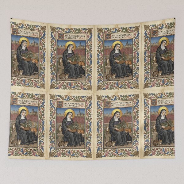 Item preview, Saint Gertrude of Nivelles with cats. designed and sold by Natalia-Vlad.