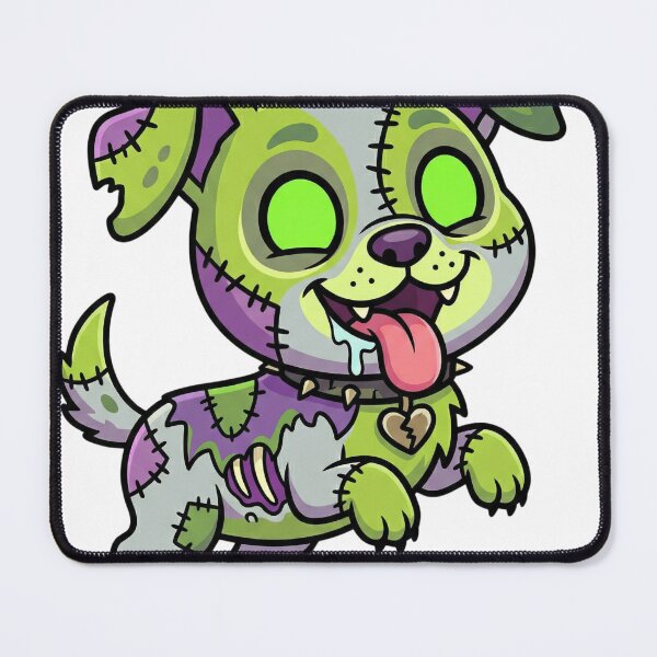 Item preview, Cute Zombie Dog Horror Puppy Halloween Aesthetic Sticker Design designed and sold by QuikFun.