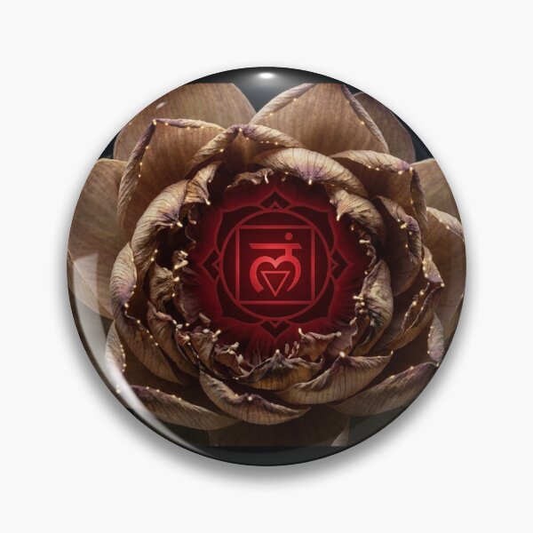 Item preview, Wilted Root Chakra Lotus - Glowing Gold Resilient Muladhara Art designed and sold by GiftzCircle.
