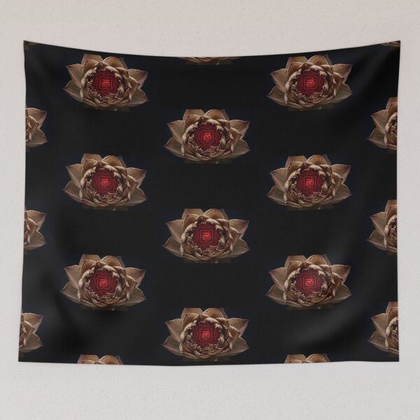 Item preview, Wilted Root Chakra Lotus - Glowing Gold Resilient Muladhara Art designed and sold by GiftzCircle.