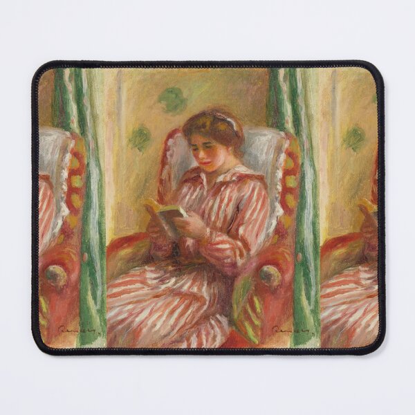 Item preview, Gabrielle Lisant by Pierre-Auguste Renoir: Cozy Impressionist Reading Nook Poster designed and sold by artofuniverse.