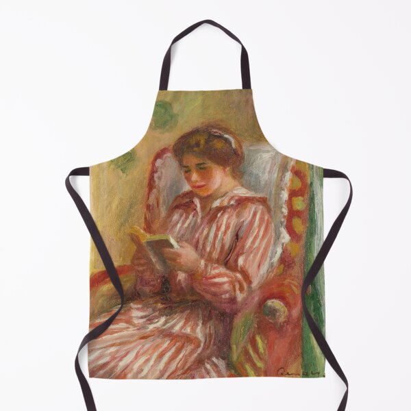 Item preview, Gabrielle Lisant by Pierre-Auguste Renoir: Cozy Impressionist Reading Nook Poster designed and sold by artofuniverse.