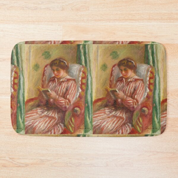 Item preview, Gabrielle Lisant by Pierre-Auguste Renoir: Cozy Impressionist Reading Nook Poster designed and sold by artofuniverse.