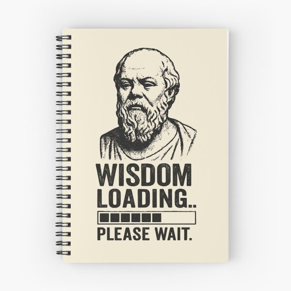 Item preview, Wisdom Loading Please Wait - Funny Socrates Philosophy Humor Design (Socrates Meme Collection). designed and sold by SaraSumi.