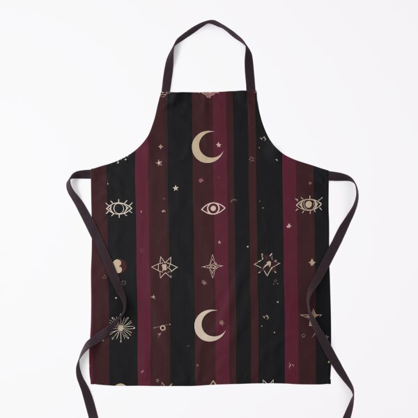 Item preview, Mystical circus pattern with moon & eyes – Gothic celestial stripe design – Boho magic aesthetic designed and sold by LAtelierNoir.