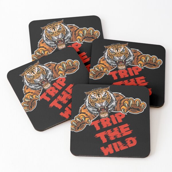 Item preview, Uncaged - Trip The Wild Tiger Graphic designed and sold by Mini Pixel Perfect Co..